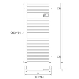 BODE2024ホット販売電気ワイヤー加熱タオルドライヤーラックタオルレールホワイトタオルウォーマー電気アルミニウムラジエーター