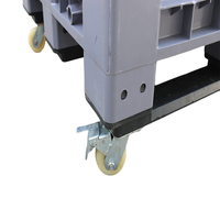 JOIN 1200*1000 Conteneur de stockage en vrac Boîte à palettes en plastique PE-HD pliable pour emballage de batterie de voiture