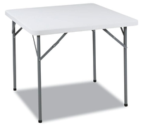 Vente en gros table pliante en plastique pour camping et pique-nique en plein air table carrée table carrée pliante pour l'intérieur cuisine domestique dîner