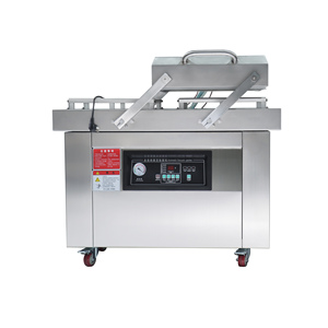 Produits congelés de poisson, boeuf, poulet DZ-400/2SA Machine d'emballage sous vide à double chambre Ligne d'emballage sous vide pour aliments - Product Image 1