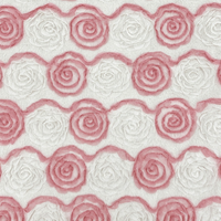Tissu en peluche de haute qualité, doux, à motif de roses brodé, en fourrure de lapin, pour vêtements, manteaux, textiles de maison, oreillers, tapis, sacs