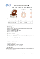Condensateur disque 5000pF X7R 100V pour circuit haute tension haute fréquence.