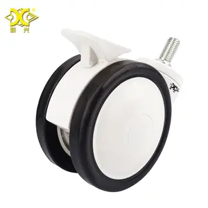 High Quality 3 Inch Medium Duty Casters Medical Twin Wheel Caster Hotel Equipment Accessories