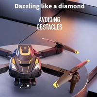 Drone S28 avec caméra 8K et zoom 50x, quadricoptère RC à double objectif avec maintien d'altitude par flux optique