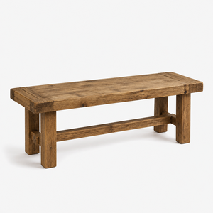Banco de Madera de Acacia Sólida para Interiores, Mueble para Comedor, Entrada, Sala de Estar, con Acabado de Alta Calidad - Product Image 1