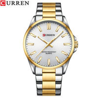 CURREN 9090 Modische Paaruhren für Männer und Frauen, Luxuriöse Quarz-Armbanduhr, Wasserdicht