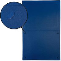 S&L Carpetas para Certificados Azules Plateadas, Paquete de 25, Cubierta de Lino, Papel de 80 lb, Esquinas Plegables Troqueladas, para Oficina, Negocios y Premios