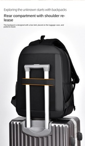 Công Suất Lớn Không Thấm Nước Bền Nylon Dây Kéo Máy Tính Xách Tay Ba Lô Polyester Đa Chức Năng Thiết Kế Đơn Giản Ba Lô Giản Dị - Product Image 5