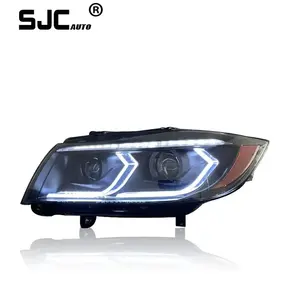 SJC Car Accessories Head Lamps for BMW 3 Series E90 Headlight Assembly 2005-2012 LED Daytime Running Lights