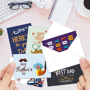 Tarjetas de Felicitación de Cumpleaños con Impresión de Logotipo Personalizado de Lujo, Tarjetas de Agradecimiento para el Día del Padre con Sobres para Pequeñas Empresas - Product Image 3