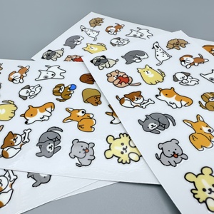 A4 A5 A6 foglio adesivo con etichetta Kiss Cut, carta adesiva opaca, foglio adesivo personalizzato in vinile - Product Image 2