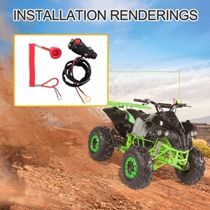 GOOFIT Universal 7/8 '22MM motocicleta emergencia <span class=keywords><strong>Kill</strong></span> Stop motor interruptor botón reemplazo para ATV Dirt Pit Bike <span class=keywords><strong>Scooter</strong></span> - Product Image 6