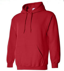 Red Blank <b>Hoodies</b> Regular Sleeve <b>Hoodies</b> Cotton Fleece 380Gsm Gym <b>Workout</b> Sports Quick Dry <b>Hoodies</b> for Men - Product Image 1
