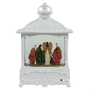 MELODY Scène <span class=keywords><strong>de</strong></span> Nativité Animée Musicale avec Lanterne LED et Globe <span class=keywords><strong>de</strong></span> Neige – Décoration <span class=keywords><strong>de</strong></span> <span class=keywords><strong>Noël</strong></span> - Product Image 5
