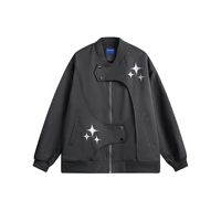 Veste de moto baggy à la mode pour hommes de marque européenne High Street couleur et logo personnalisables veste pour hommes de grande taille