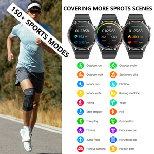 Smartwatch da 1,55 Pollici con Cinturino in Metallo Magnetico, Pulsante SOS, Sveglia, IP67, Controllo Remoto, 150+ Modalità Sportive, Notifiche per Android - Product Image 3