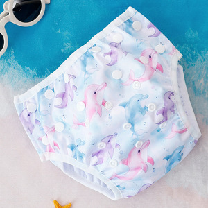 <span class=keywords><strong>Couche</strong></span> de bain pour bébé imprimée sur mesure, taille unique réglable, imperméable, réutilisable, douce, respirante, en tissu <span class=keywords><strong>lavable</strong></span>, pour la <span class=keywords><strong>piscine</strong></span> - Product Image 3
