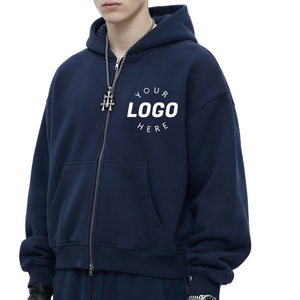 Sweatshirts 3D Puff Printing Heavyweight High Quality Fleece Hoodies Full Custom Men Zipper <b>Zip</b> <b>up</b> Hoodie Jackets for Men Women - Product Image 1