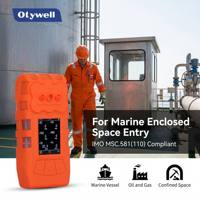 Détecteur de gaz ATEX CCS 6 en 1, moniteur de gaz CO2 O2 H2S CO CH4 NH3 pour la sécurité offshore et les navires