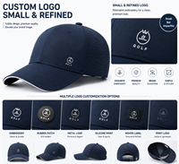 Gorra de Golf Personalizada de Alto Rendimiento, Color Verde Salvia, Ligera, Transpirable, con Protección UV, Gorra Deportiva Ajustable para Exteriores, Proveedor OEM ODM