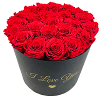 Boîtes d'emballage de fleurs de luxe Boîte-cadeau de fleurs vide à cylindre rond avec logo