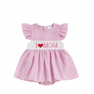 Body de bebé <span class=keywords><strong>con</strong></span> mangas volantes pequeñas y gorro, mono casual bordado de una pieza para niña - Product Image 2