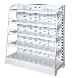 Low MOQ Pegboard Modern Display Shop Retail Store Shelves Design Gondola <strong>Mesh</strong> Supermarket Heavy Duty <strong>Shelving</strong> for Sale - Product Image 4