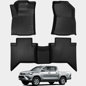 Hilux הכל-מזג אוויר מחצלות <span class=keywords><strong>tpe</strong></span> אביזרי תא מטען עם עיצוב cyberpunk תואם לדגמי רכב - Product Image 1