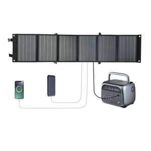 Panneau solaire pliable portable Fullsun 60W 6 volets, best-seller, petite taille, plus puissant, pour le camping, prix d'usine - Product Image 1