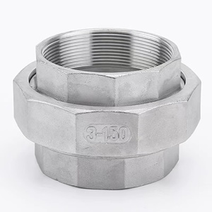 304/316 스테인리스 스틸 주조형 암나사형 저압 육각 내부 나사 유니온, 1년 보증 없음 - Product Image 6