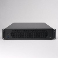 Boîtier de serveur 2U personnalisé pour montage en rack, 19 pouces, pour calcul IA, fabrication de précision en tôle, boîtier noir