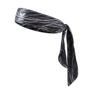 مخصص طباعة شعار عصابة رياضية للرأس تشغيل العرق مرونة الأحمر رباطات ل عداء - Product Image 4