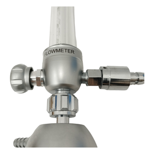 Oem Medische Apparatuur Aluminium Cilinder Luchtinhalator Gasstroommeters Zuurstofdrukregelaar Met 200Ml Luchtbevochtigerfles - Product Image 5