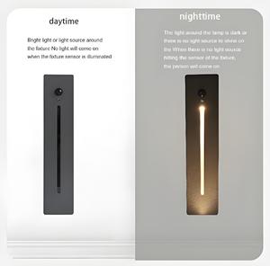 Outdoor Waterproof LED Wall Lamp Aluminum Body <strong>Motion</strong> <strong>Sensor</strong> Step Stair <strong>Light</strong> for Home <strong>Office</strong> Warm White Indoor Decor Recessed - Product Image 4