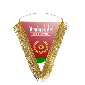 High quality Made in Italy Handmade Custom Mini Pennant Model 34 cm. 17x18,5 with digital printing for sports and event team