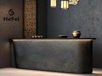 Comptoir de bar modulaire en métal |   Zone de réception en acier inoxydable |   Conception personnalisée