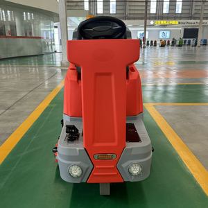 1500W Electric <b>Ride</b>-<b>On</b> Floor Scrubber With 1200mm Squeegee 7500m/h Capacity for Cleaning Airports & Shopping Malls - Product Image 2