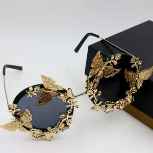 Женские солнцезащитные очки в стиле барокко
