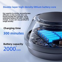Diffuseur d'air intelligent et moderne pour voiture avec éclairage d'ambiance LED : Diffuseur de brume automatique pour aérateurs