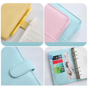 Venta al por mayor Macaron PU cuero personalizado planificador cuaderno presupuesto organizador Agenda - Product Image 5