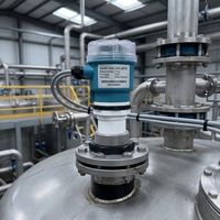 Capteur de niveau d'eau radar sans contact 80 GHz IP68 anti-corrosion pour la mesure des fossés fluviaux, des fosses de drainage et des réservoirs d'huile