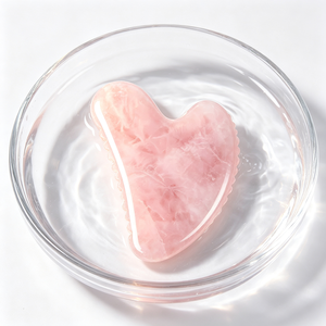 Planche Guasha en quartz rose, jade et cristal rose de gros; masseur Gua Sha pour le visage, usage domestique, outil de massage facial et de lifting - Product Image 1