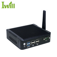 Mini PC N3160 sin Ventilador, Barebone, con 1 Ranura SIM, 1 Ranura MSATA, 1 Ranura para SSD o HDD de 2.5 Pulgadas, con Sistema Barebone de 2 LAN