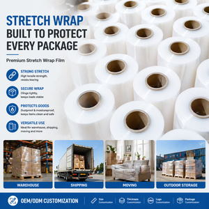 <span class=keywords><strong>Pellicola</strong></span> Plastica Tubolare in Rotoli Pangda, Film Estensibile LLDPE <span class=keywords><strong>per</strong></span> <span class=keywords><strong>Imballaggio</strong></span>, <span class=keywords><strong>Pellicola</strong></span> <span class=keywords><strong>Trasparente</strong></span> in Polietilene - Product Image 1