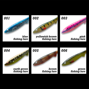 Grandes leurres souples en plastique à queue en T, Swimbait en PVC 6,5 po 1,3 oz, <span class=keywords><strong>Leurre</strong></span> souple type Minnow Shad 16,5 cm 34 g, <span class=keywords><strong>Leurre</strong></span> souple à queue de pagaie pour <span class=keywords><strong>brochet</strong></span> - Product Image 3