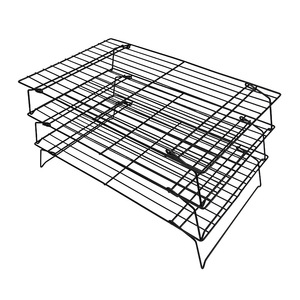 Stainless Steel Cooling Rack 3 Tier Foldable Baking Rack For Cake Cookie Bread Oven Safe Food Contact - Product Image 1