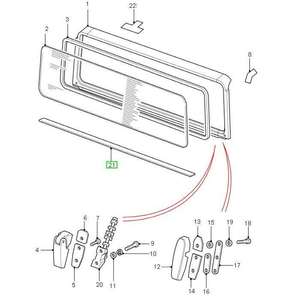 Guarnizione Parabrezza ADATTA PER LAND ROVER - Product Image 1