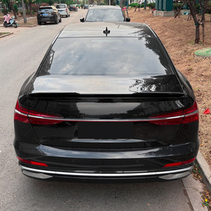 สปอยเลอร์หลังรถยนต์ Audi A6 S6 C8 ปี 2018-2025 สีดำเงา ลายคาร์บอนไฟเบอร์ ทรง Ducktail วัสดุ ABS - Product Image 1