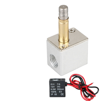 Válvula Solenoide Neumática Eléctrica Mini de Aleación Alahot DC12V 6.5W, Flujo de 3.5mm, 1/4'', 2 Vías, OEM Personalizable