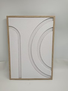 Arte Murale Testurizzata, Opera d'Arte Astratta in Gesso Fatta a Mano, Quadro Incorniciato, Dipinto per Arredamento Casa - Product Image 6